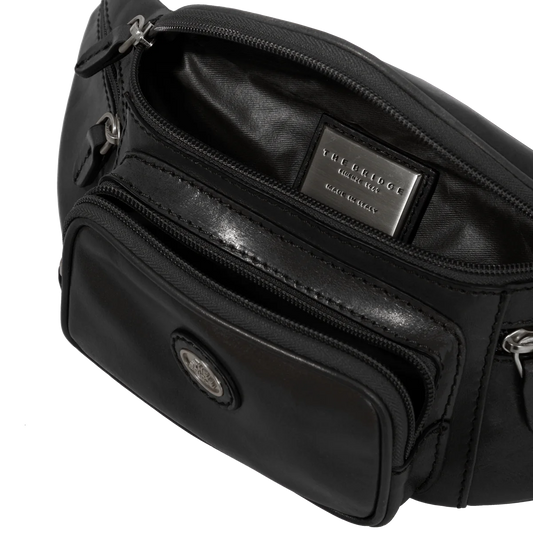 Gürteltasche| Bodybag The Bridge 42 x 13,5cm in Schwarz mit Reißverschluss