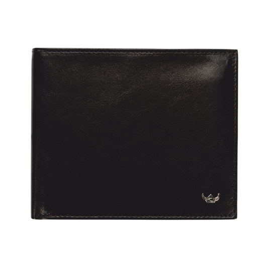 Colorado RFID Scheintasche 10 x 6,5cm aus Vollrindleder – Schwarz