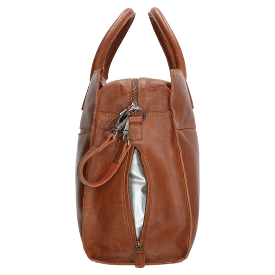 Wickeltasche in Cognac 40 x 31cm mit Zubehör aus Leder - leder-accessoires.com