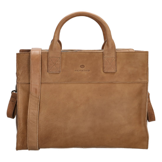 Wickeltasche in Beige 40 x 31cm mit Zubehör aus Leder - leder-accessoires.com