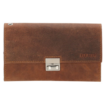 Kellnerbörse 24 x 12,5cm in Cognac aus Leder