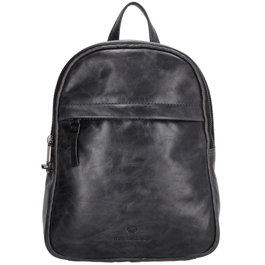 Rucksack 20x 27cm in Blau|Marine aus Leder - leder-accessoires.com