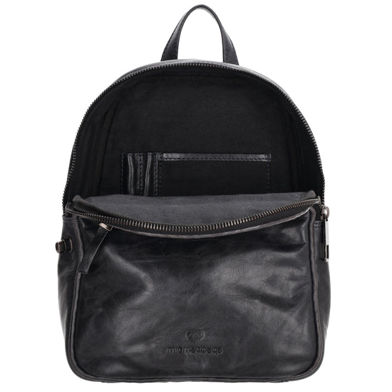 Rucksack 20x 27cm in Blau|Marine aus Leder - leder-accessoires.com