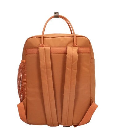 Business-|Schulrucksack mit Vortasche und Kurzgriff in Orange