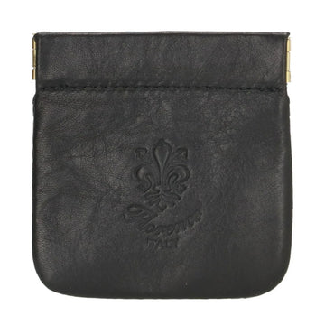 Schüttelbörse 5x5xcm in Schwarz aus Leder - leder-accessoires.com