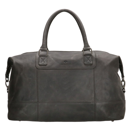 Reisetasche 52 x 32 in Schwarz aus Leder - leder-accessoires.com