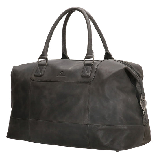 Reisetasche 52 x 32 in Schwarz aus Leder - leder-accessoires.com