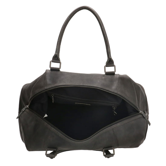 Reisetasche 52 x 32 in Schwarz aus Leder - leder-accessoires.com