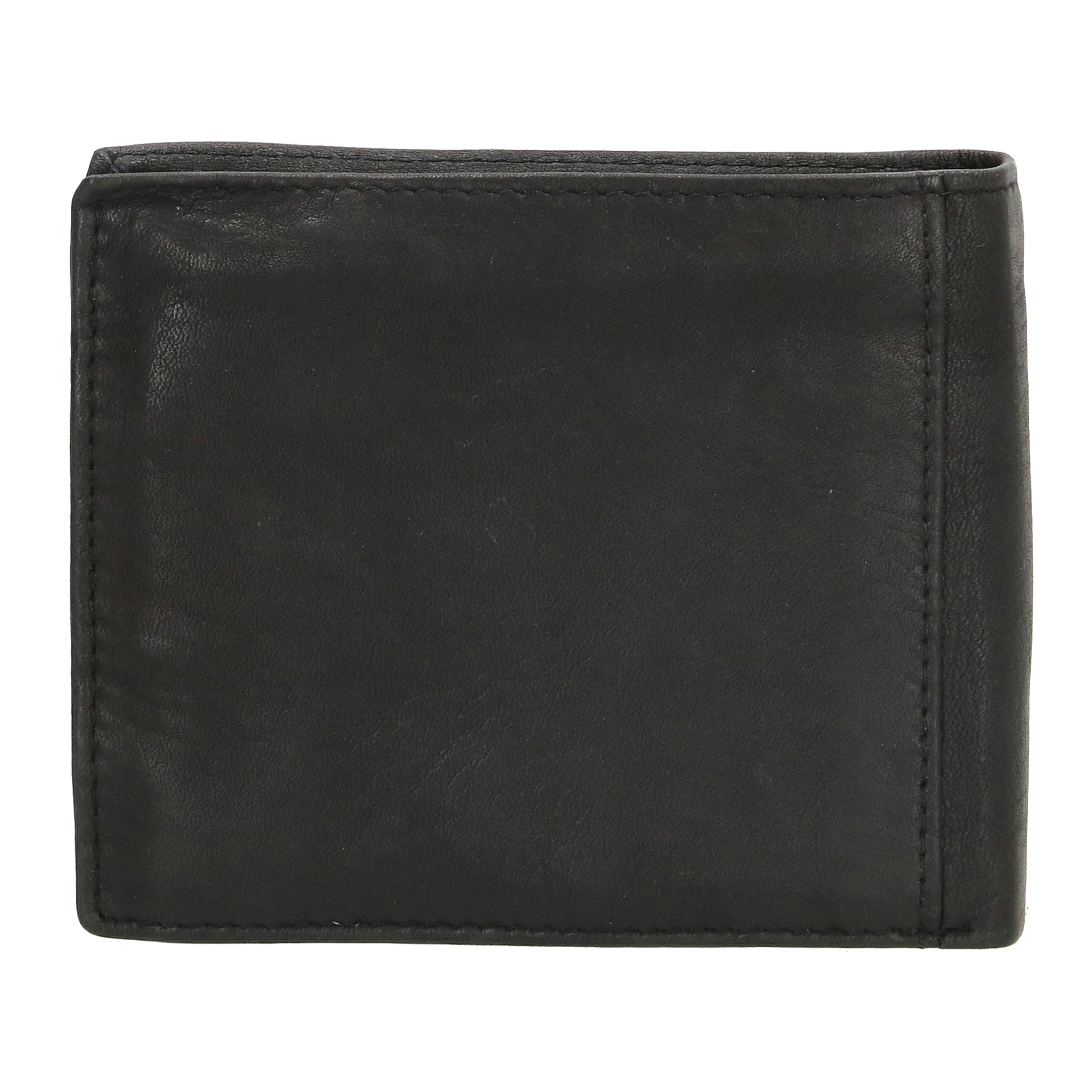 Lederbörse Querformat 11x9cm in Schwarz - leder-accessoires.com