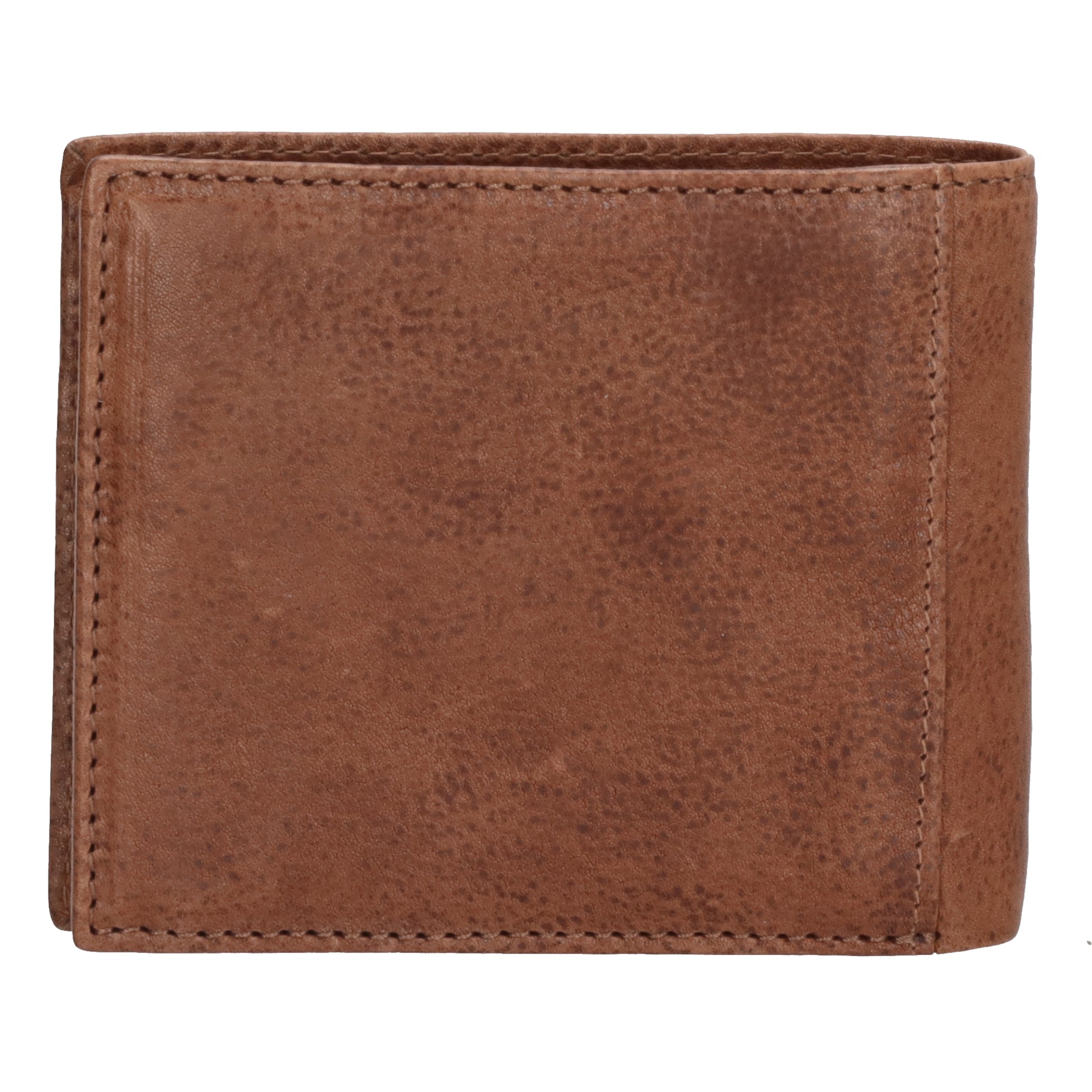 Lederbörse Querformat 11x9cm in Cognac - leder-accessoires.com
