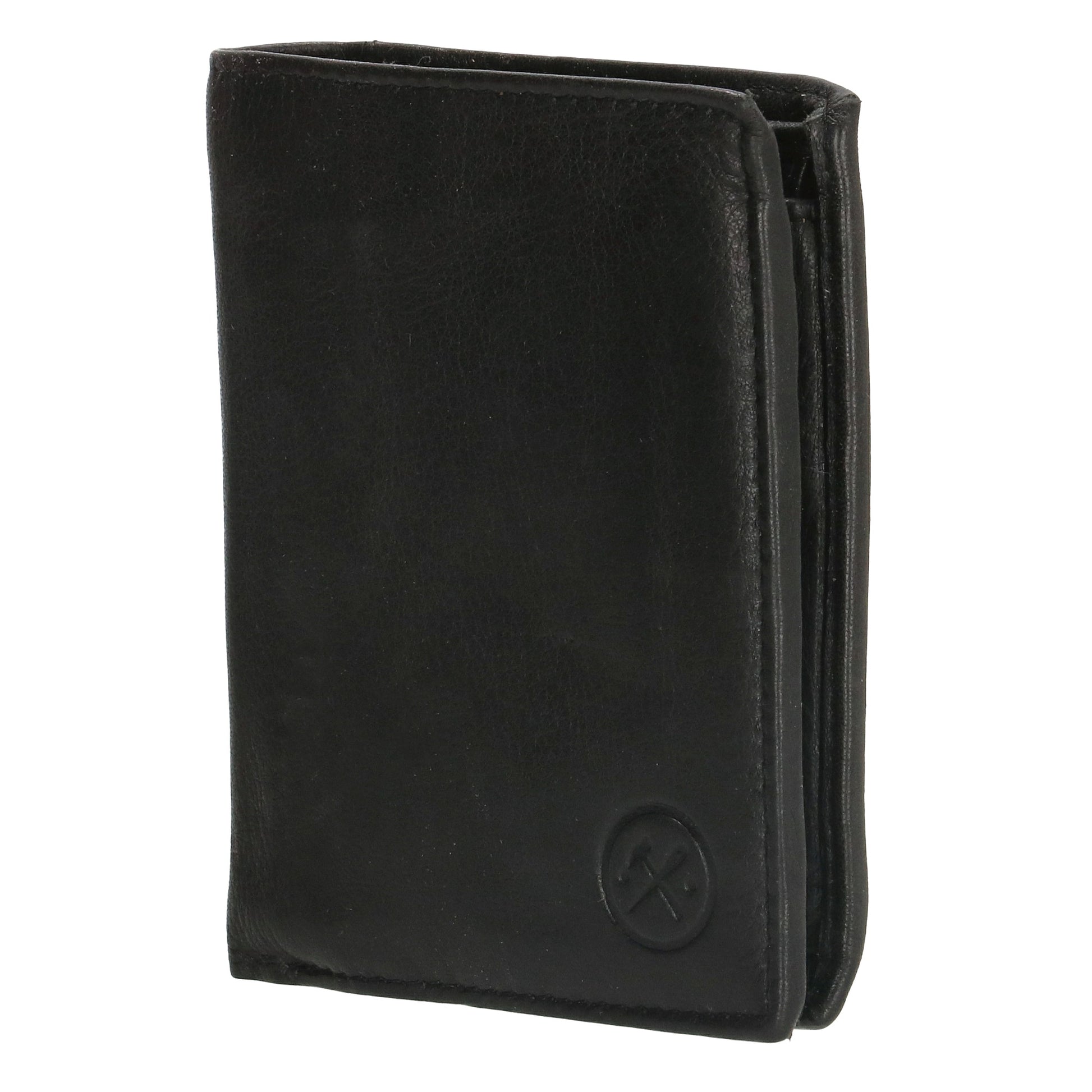 Lederbörse Hochformat 11,5x9,5cm in Schwarz - leder-accessoires.com