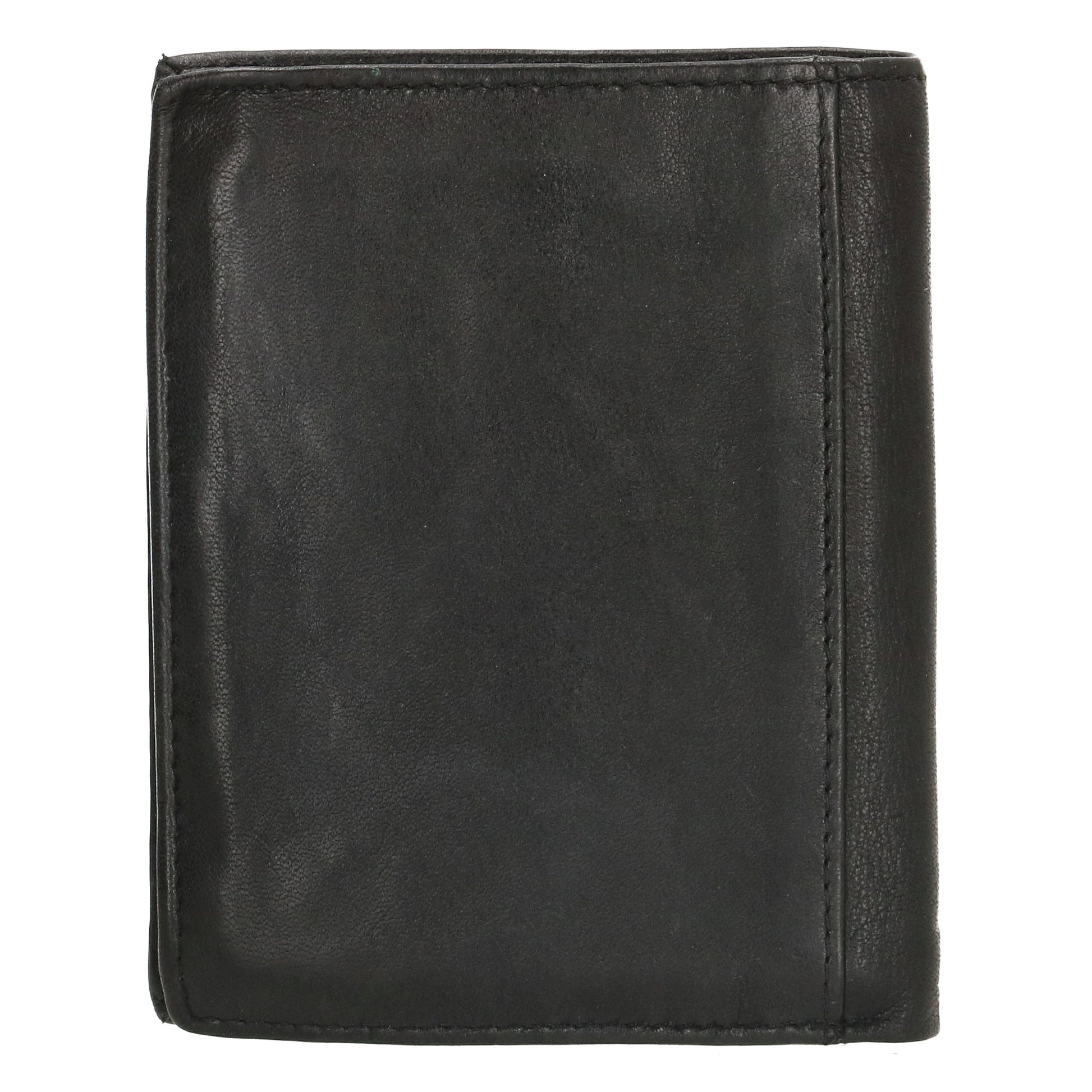 Lederbörse Hochformat 11,5x9,5cm in Schwarz - leder-accessoires.com