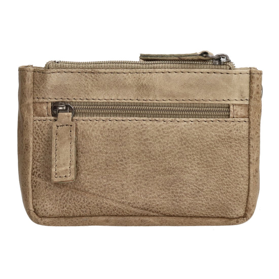 Schlüsseletui 13 x 7,5cm in Beige|Sand aus Leder - leder-accessoires.com