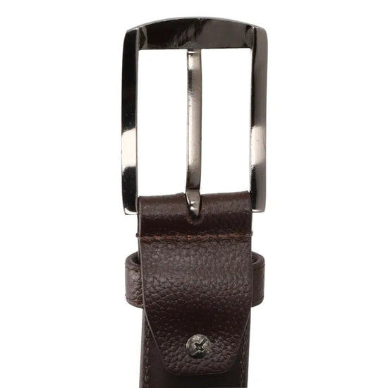 Herren-|Anzugsgürtel 35mm Braun abgenäht - leder-accessoires.com