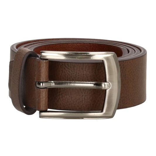Brauner Herren Ledergürtel 4 cm Jeansgürtel mit Dornschließe
