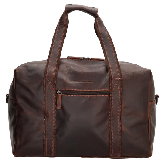 Reisetasche | Weekender 37 x 20 in Braun aus Leder - leder-accessoires.com