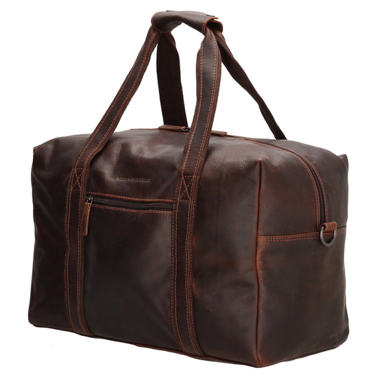 Reisetasche | Weekender 37 x 20 in Braun aus Leder - leder-accessoires.com