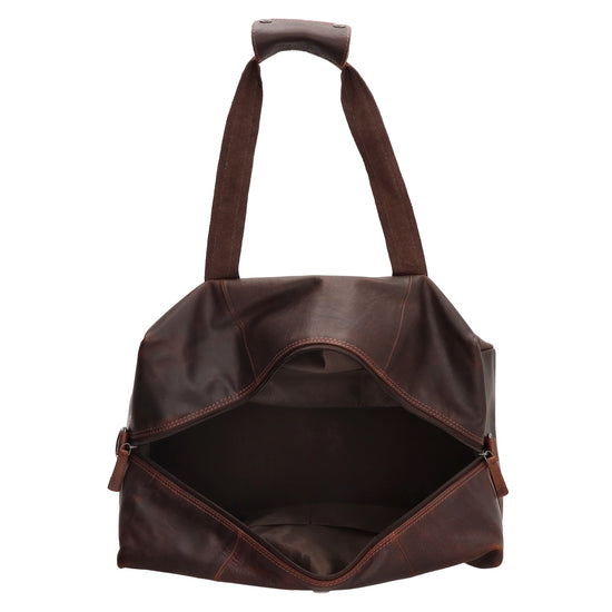 Reisetasche | Weekender 37 x 20 in Braun aus Leder - leder-accessoires.com