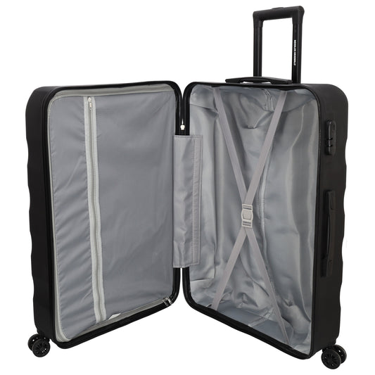 Hartschalen Kofferset in Blau 3-teilig aus ABS mit Rollen - leder-accessoires.com