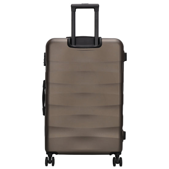 Hartschalen Kofferset in Bronze 3-teilig aus ABS mit Rollen - leder-accessoires.com