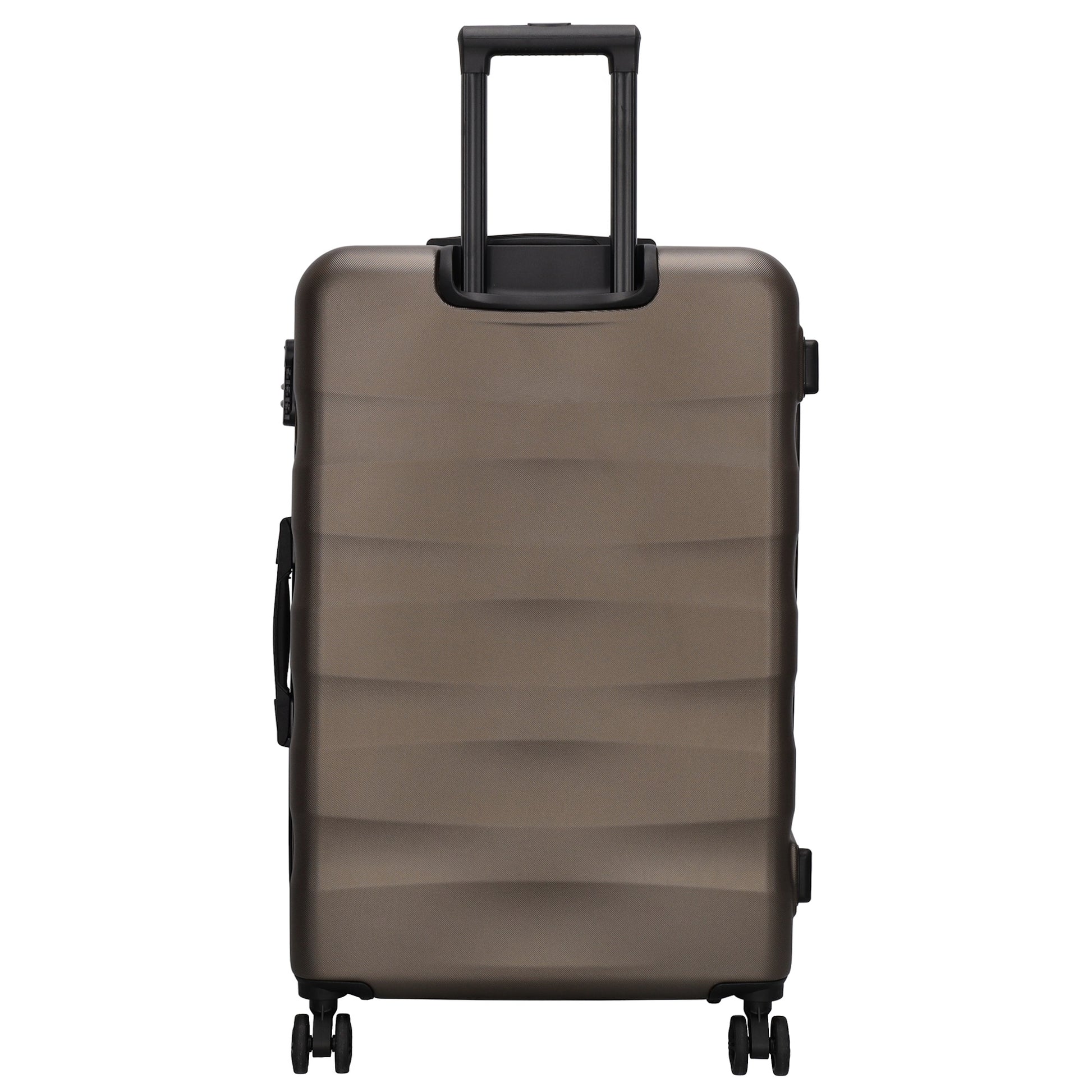 Hartschalen Kofferset in Bronze 3-teilig aus ABS mit Rollen - leder-accessoires.com
