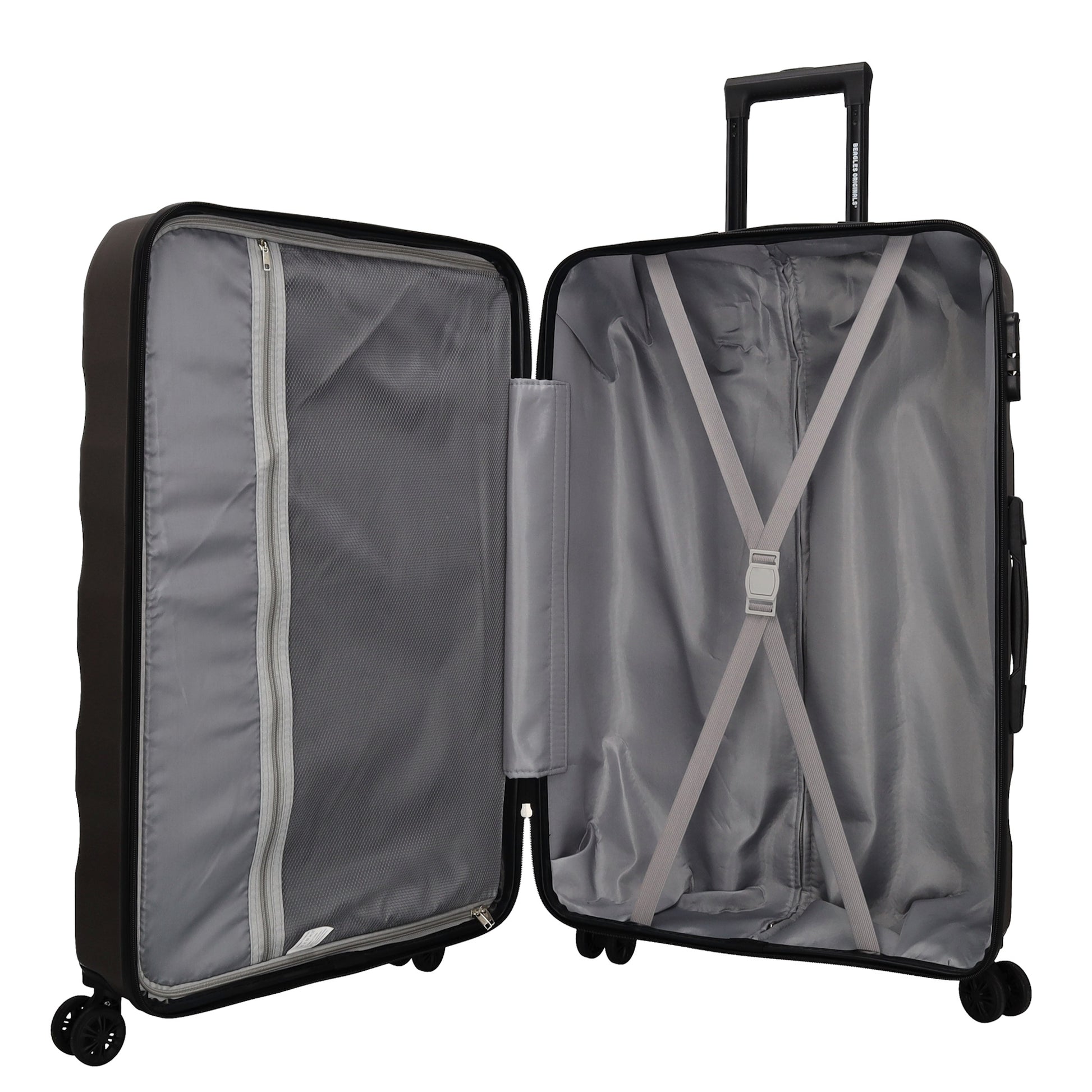 Hartschalen Kofferset in Bronze 3-teilig aus ABS mit Rollen - leder-accessoires.com