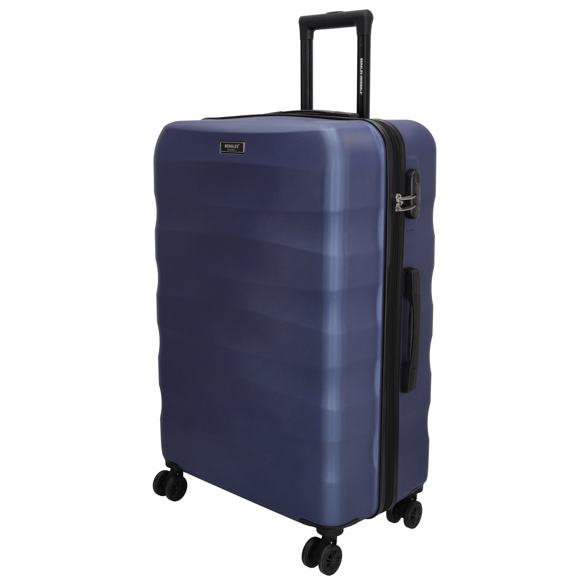 Hartschalen Kofferset in Blau 3-teilig aus ABS mit Rollen - leder-accessoires.com