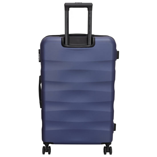 Hartschalen Kofferset in Blau 3-teilig aus ABS mit Rollen - leder-accessoires.com