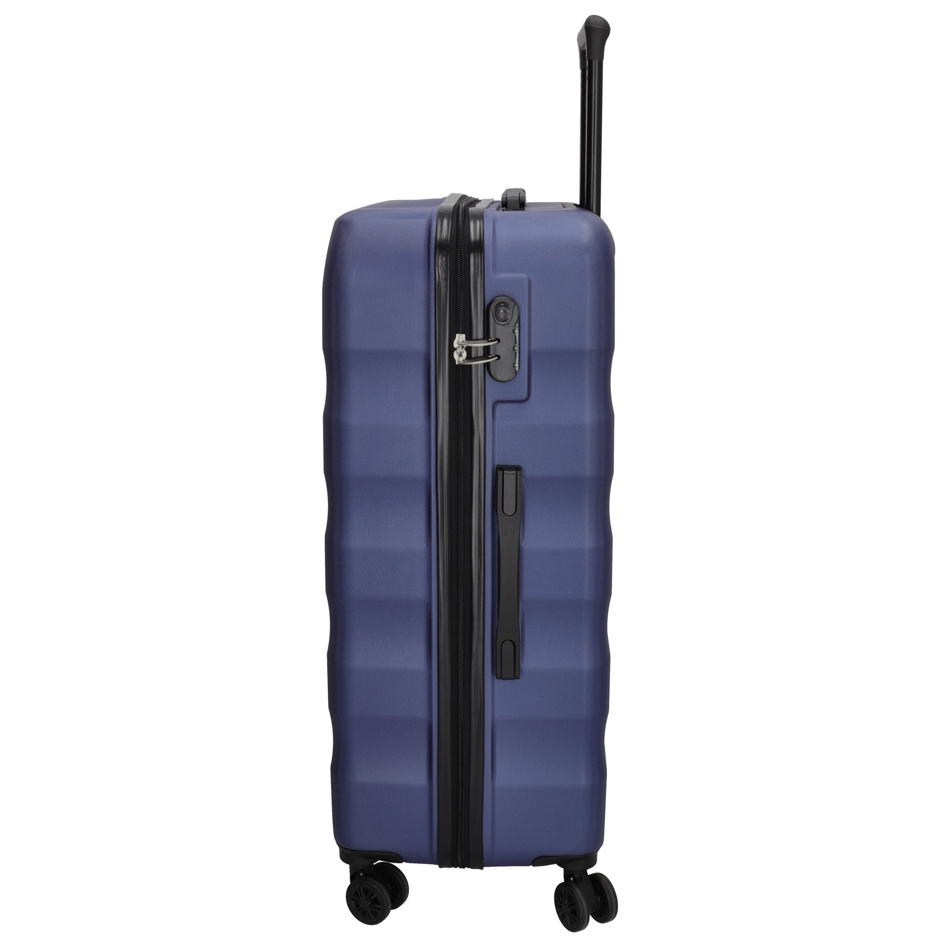 Hartschalen Kofferset in Blau 3-teilig aus ABS mit Rollen - leder-accessoires.com