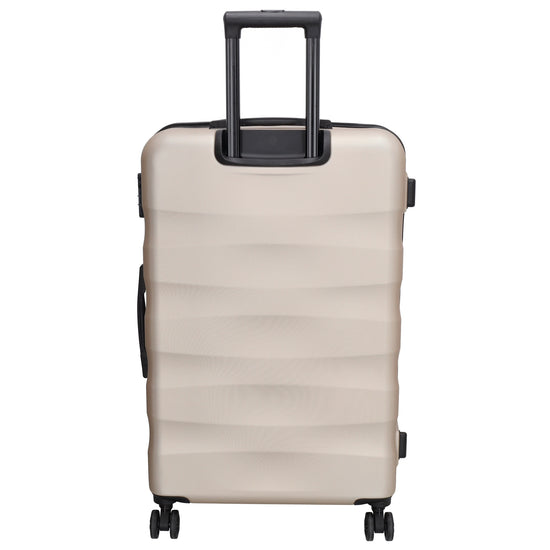 Hartschalen Kofferset in Champagner 3-teilig aus ABS - leder-accessoires.com