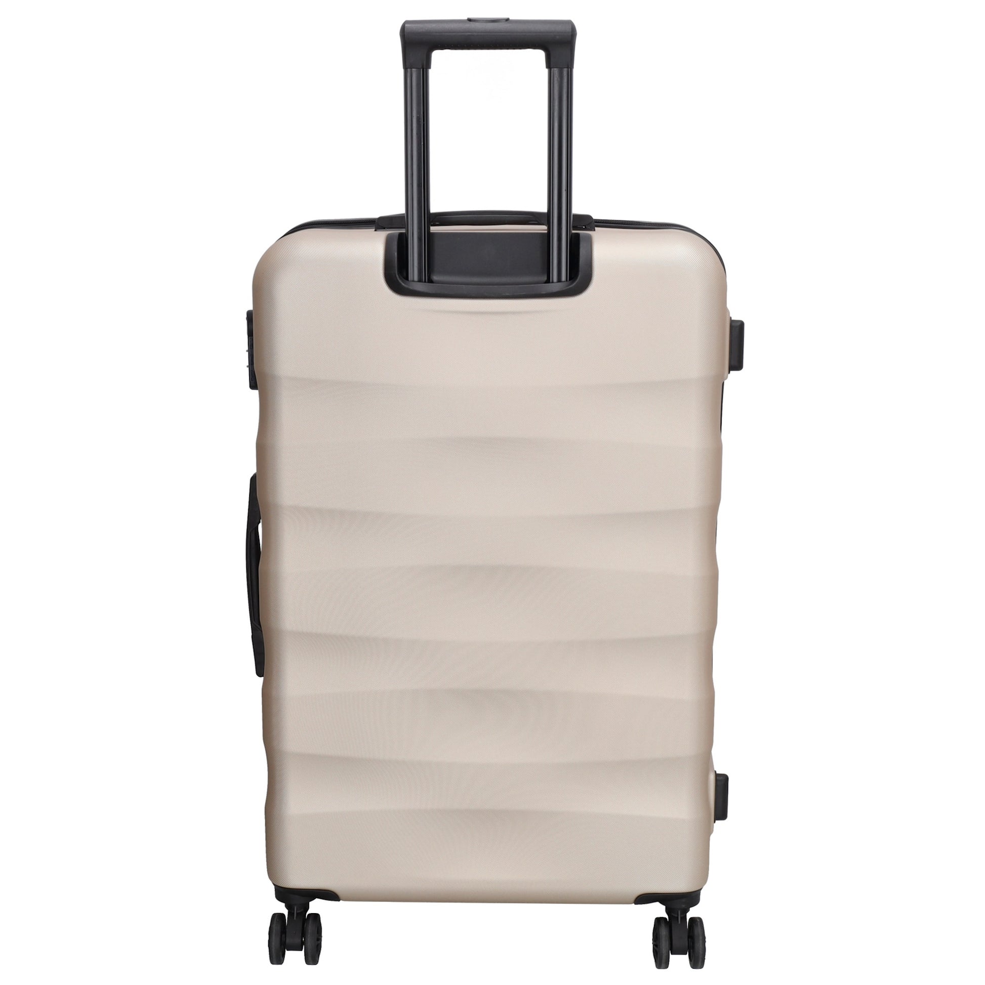 Hartschalen Kofferset in Champagner 3-teilig aus ABS - leder-accessoires.com