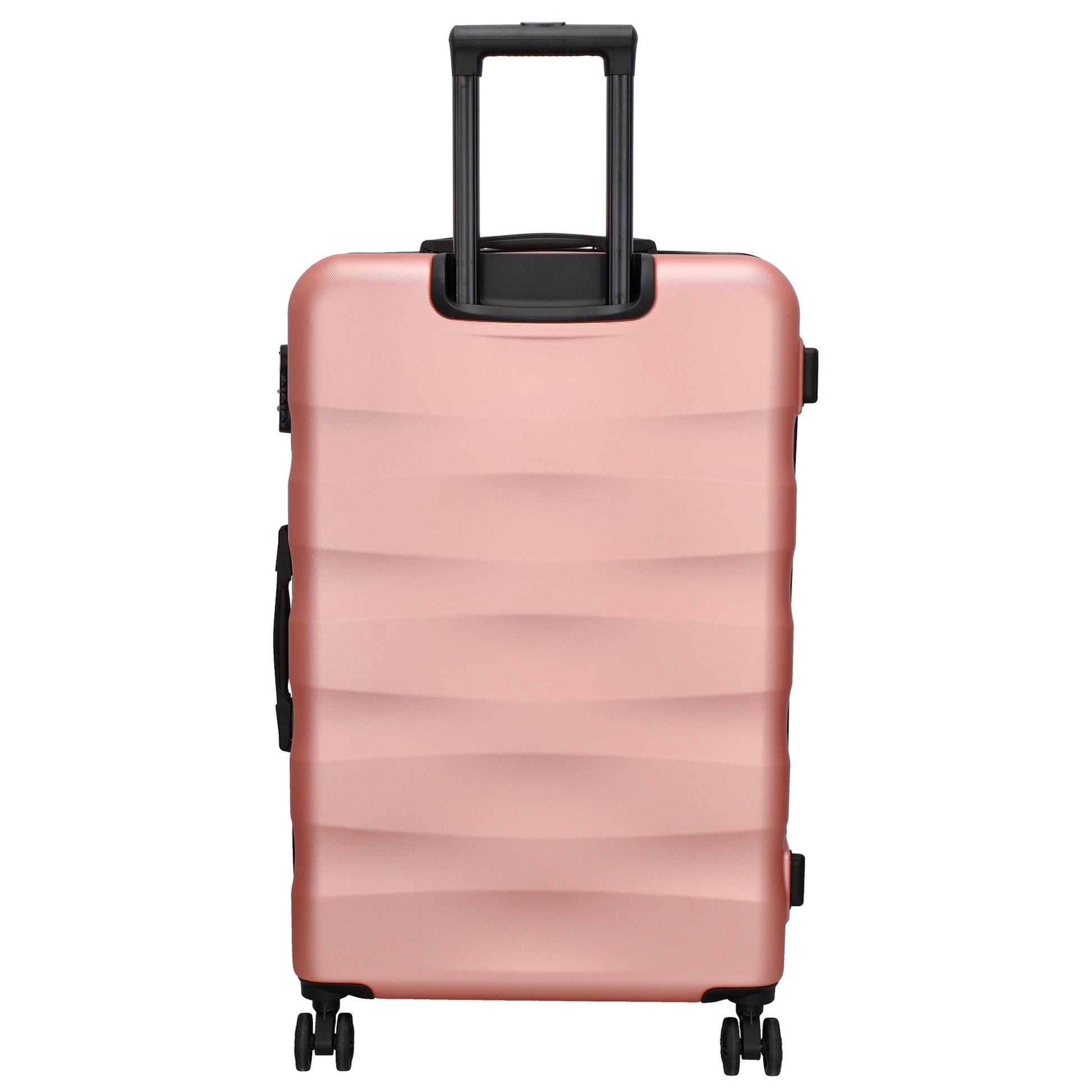 Hartschalen Kofferset in Rose Gold 3-teilig aus ABS - leder-accessoires.com
