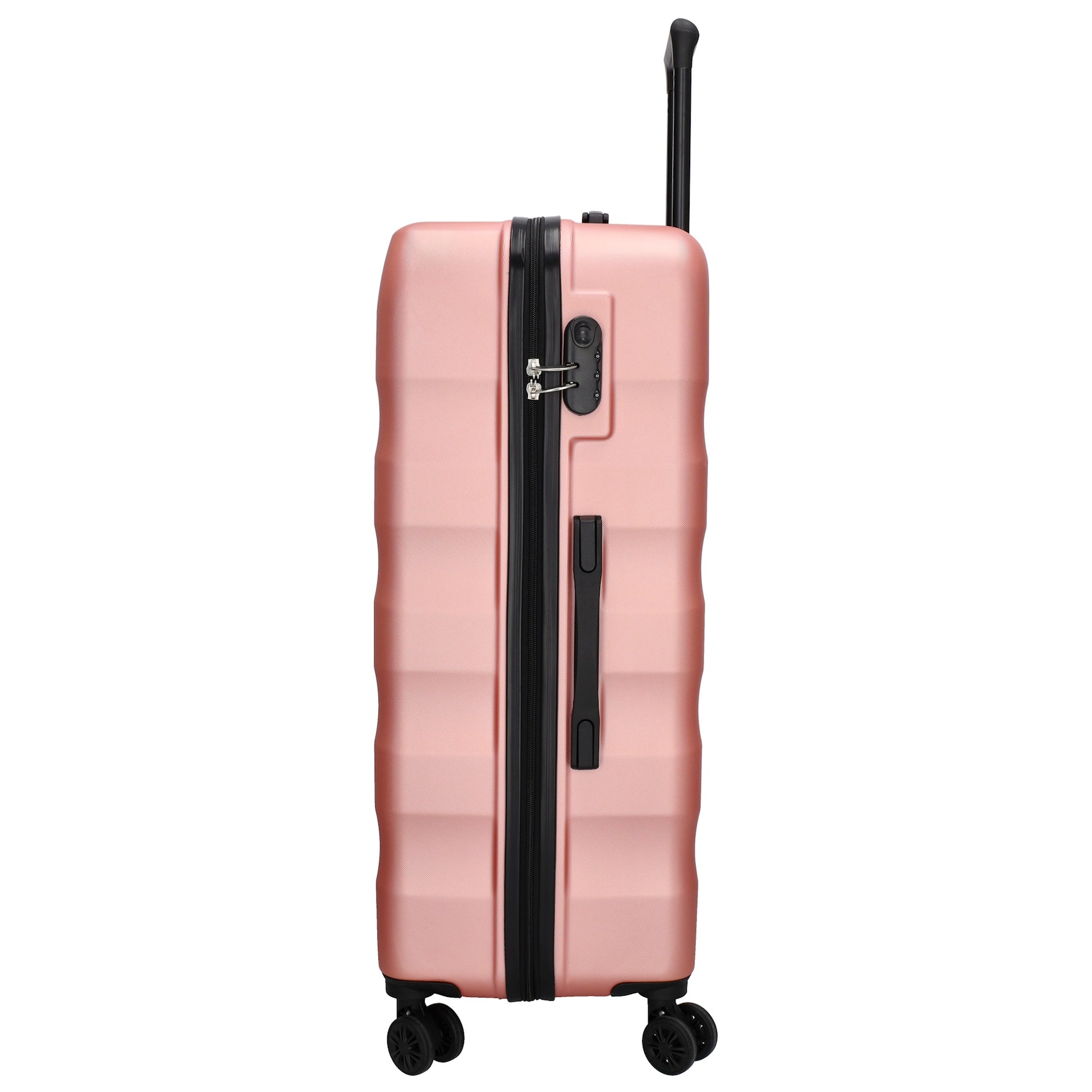 Hartschalen Kofferset in Rose Gold 3-teilig aus ABS - leder-accessoires.com