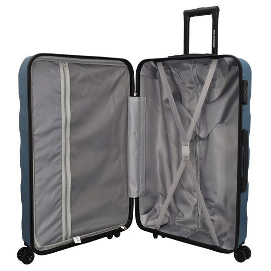 Hartschalen Kofferset in Hellblau | Ice Blue 3-teilig aus ABS - leder-accessoires.com