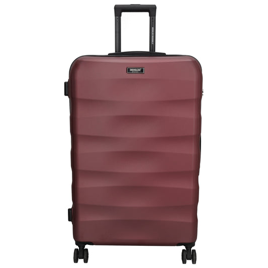 Reisetrolley 76cm in Burgunderrot mit 4-Rad aus ABS - leder-accessoires.com