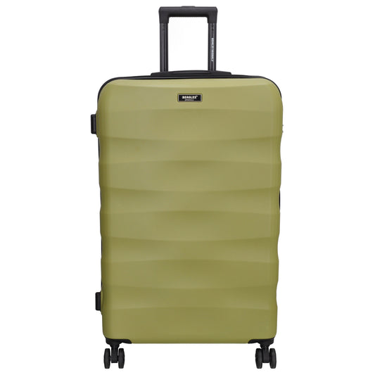 Reisetrolley 76cm in Olivgrün mit 4-Rad aus ABS - leder-accessoires.com