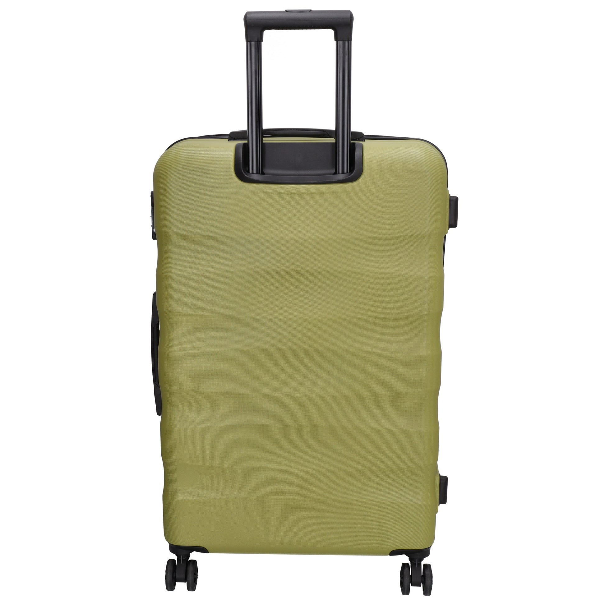 Reisetrolley 76cm in Olivgrün mit 4-Rad aus ABS - leder-accessoires.com