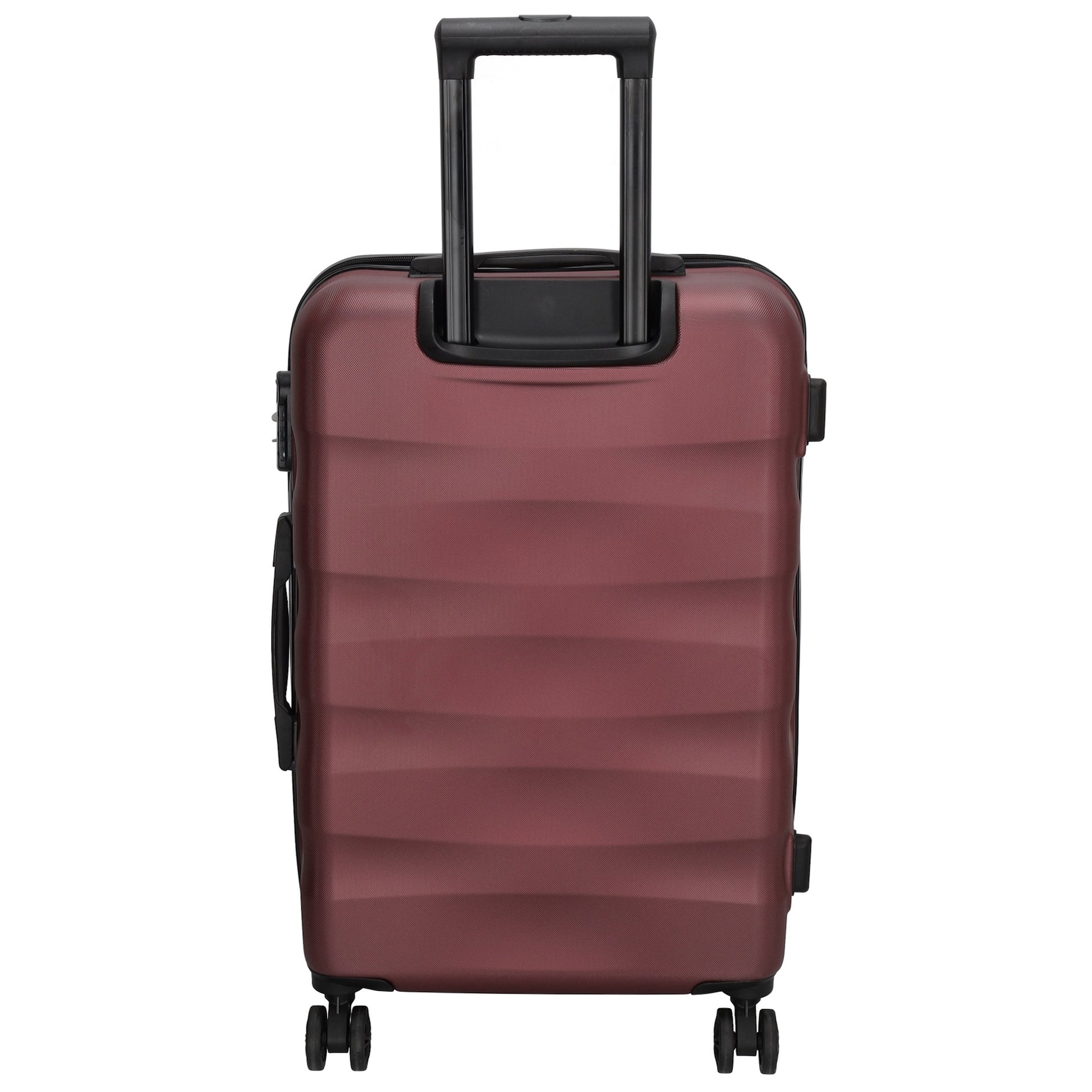 Reisetrolley 66cm in Burgunderrot mit 4-Rad aus ABS - leder-accessoires.com