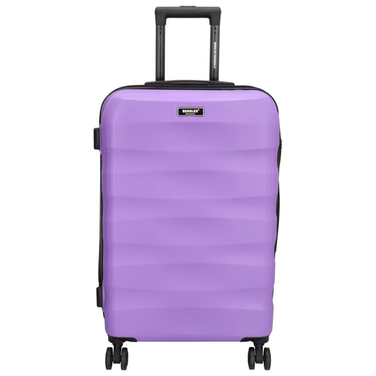 Reisetrolley 66cm in Lila mit 4-Rad aus ABS - leder-accessoires.com