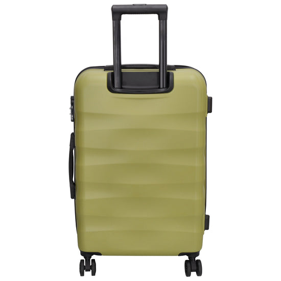 Reisetrolley 66cm in Olivgrün mit 4-Rad aus ABS - leder-accessoires.com