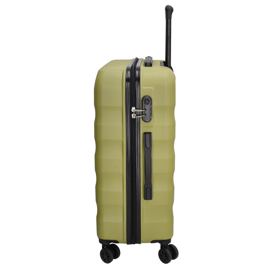 Reisetrolley 66cm in Olivgrün mit 4-Rad aus ABS - leder-accessoires.com