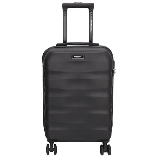 Reisetrolley|Handgepäck in Schwarz mit 4-Rad aus ABS - leder-accessoires.com