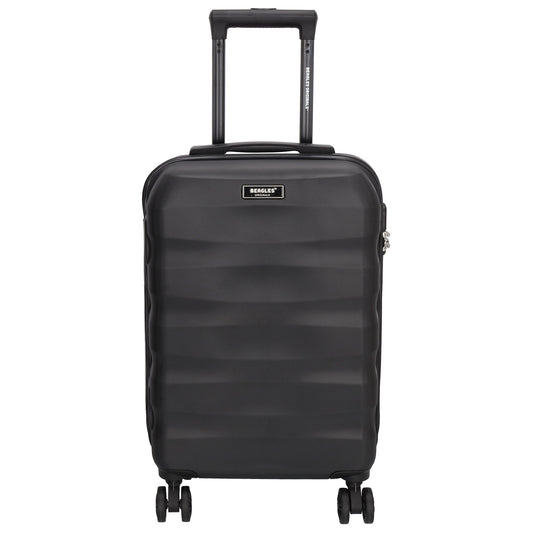 Reisetrolley|Handgepäck in Schwarz mit 4-Rad aus ABS - leder-accessoires.com