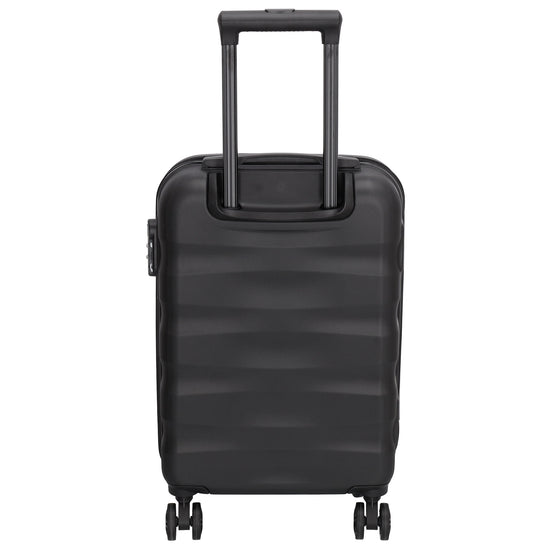 Reisetrolley|Handgepäck in Schwarz mit 4-Rad aus ABS - leder-accessoires.com