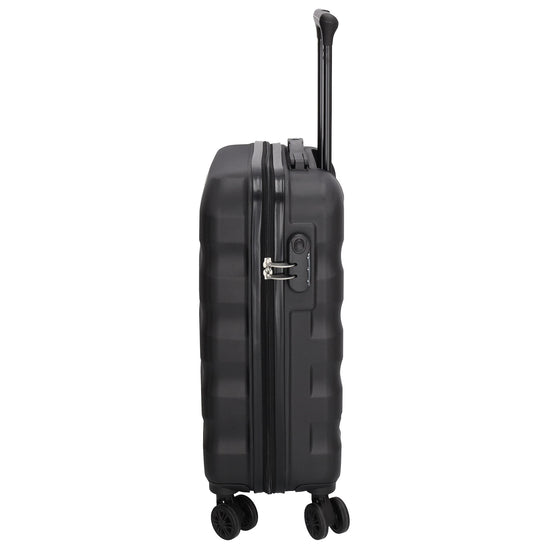 Reisetrolley|Handgepäck in Schwarz mit 4-Rad aus ABS - leder-accessoires.com