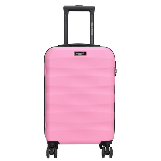 Reisetrolley|Handgepäck in Rosa mit 4-Rad aus ABS - leder-accessoires.com
