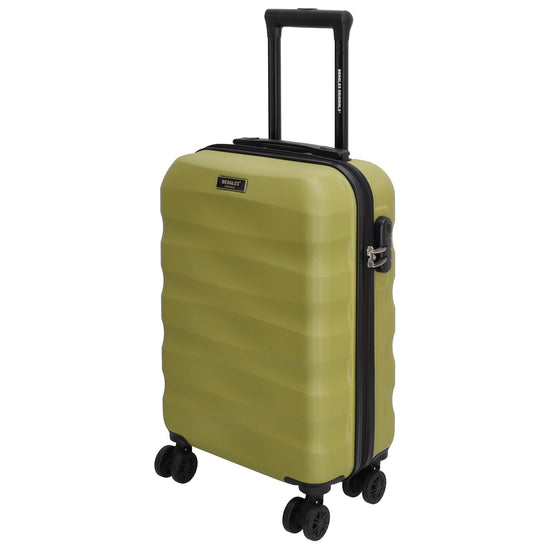 Reisetrolley|Handgepäck in Olivgrün mit 4-Rad aus ABS - leder-accessoires.com