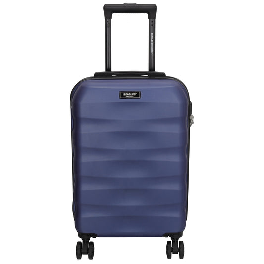 Reisetrolley|Handgepäck in Blau mit 4-Rad aus ABS - leder-accessoires.com