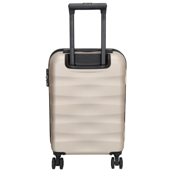 Reisetrolley|Handgepäck in Champagner mit 4-Rad aus ABS - leder-accessoires.com
