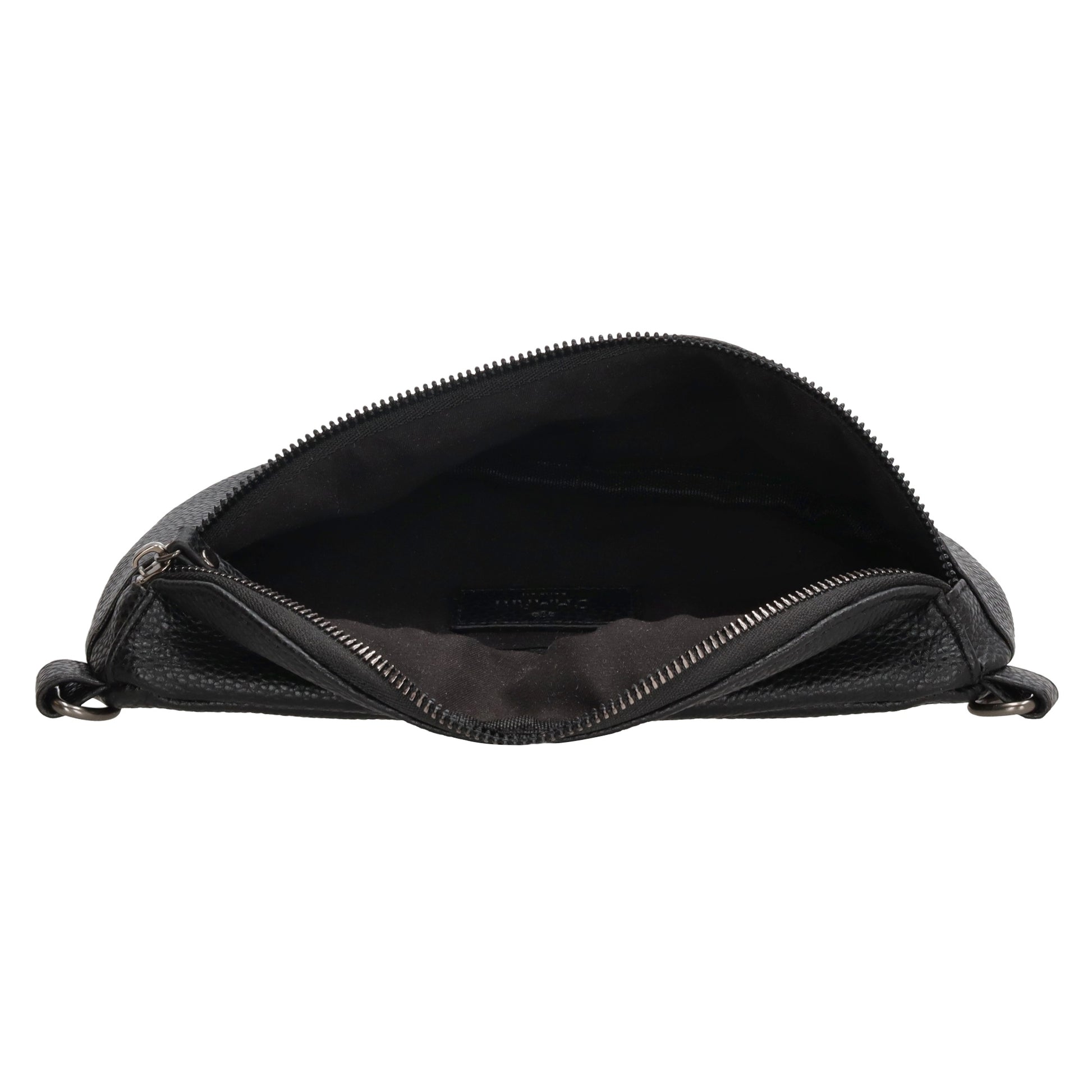 Bodybag 23,5 x 15cm in Lederoptik Schwarz - leder-accessoires.com